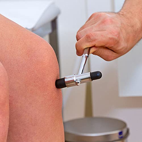 DOITOOL Martillo de percusión de acero inoxidable Tromner con aguja y cepillo para enfermeras, estudiantes de medicina, sala de emergencias