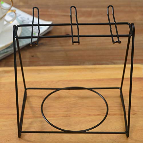 DOITOOL Soporte para tazas de acero inoxidable con forma de triángulo para tazas y platos de café, soporte para colgar en la cocina, estante de secado (para 6 tazas, 6 platos)