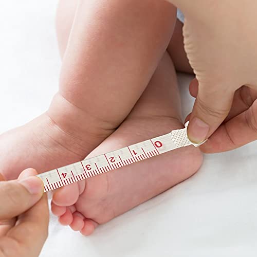 DOKEI Medidor de Pies, Dispositivos de Medición de Zapatos Adultos y Niños Medidores de Calzado 18 a 47 Regla de Medición de la Longitud del Pie con Cinta Métrica 1.5m