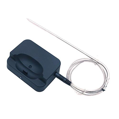 DollaTek termómetro de Barbacoa al Aire Libre con Control Remoto inalámbrico para Alimentos, termómetro de Cocina para el hogar, Horno - Negro