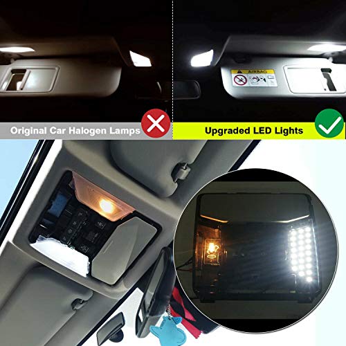 Domilay Kit de Bombilla de Luz de ActualizacióN Interior LED Blanco de Coche para Toyota RAV4 2019 2020