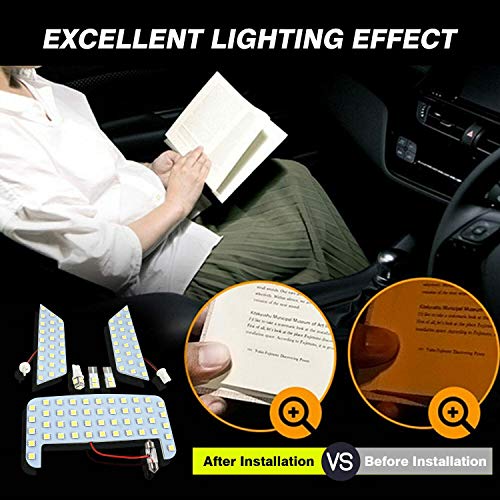 Domilay Kit de Bombilla de Luz de ActualizacióN Interior LED Blanco de Coche para Toyota RAV4 2019 2020