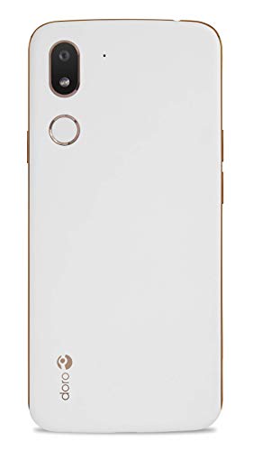 Doro 8080 Smartphone 4G Ideal para Mayores con Display de 5.7", Cámara de 16 MP, Whatsapp, Botón de Asistencia con GPS y Base de Carga [Versión Española y Portuguesa] (Blanco)