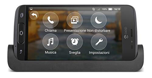 Doro Phone 8040 - Smartphone de 5" (MTK MT6738, Memoria 16 GB Ampliable hasta MicroSD de 32 GB, cámara de 8 MP, Android 7.1) Color Negro