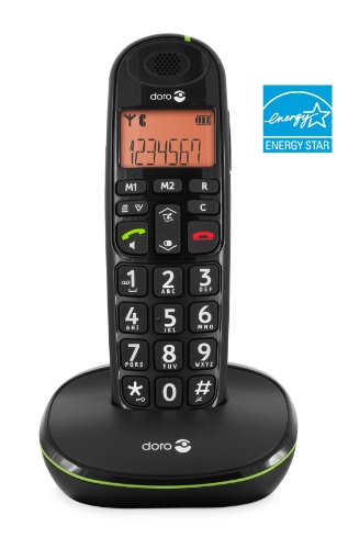 Doro PhoneEasy 100w, 20 entradas, 300m, 50m, Negro, AAA, 10 h
