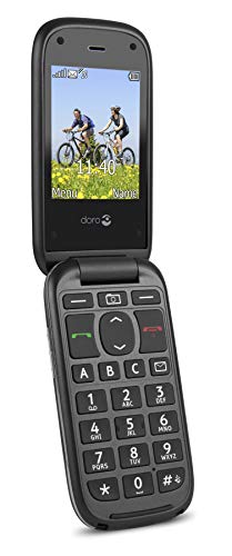 Doro PhoneEasy 613 - Teléfono móvil (320 x 240 Pixeles, MicroSD (TransFlash), 2 MP, GPRS, 900, 1800, 1900 MHz, 3.0) Negro
