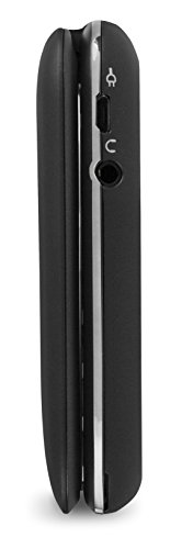 Doro PhoneEasy 613 - Teléfono móvil (320 x 240 Pixeles, MicroSD (TransFlash), 2 MP, GPRS, 900, 1800, 1900 MHz, 3.0) Negro
