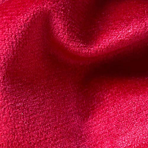 Douceur De Plumes Juego de 2 Fundas de cojín Rojo Frambuesa 30x50 Terciopelo Decorativo Liso, Suave y Moderna Funda de Almohada Cuadrada, decoración escandinava Sala, sofá (2 Rojo Frambuesa)