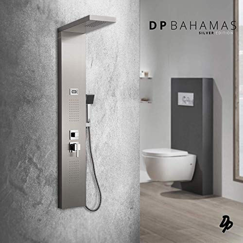 DP Grifería Bahamas - Columna de hidromasaje en aluminio, Plata