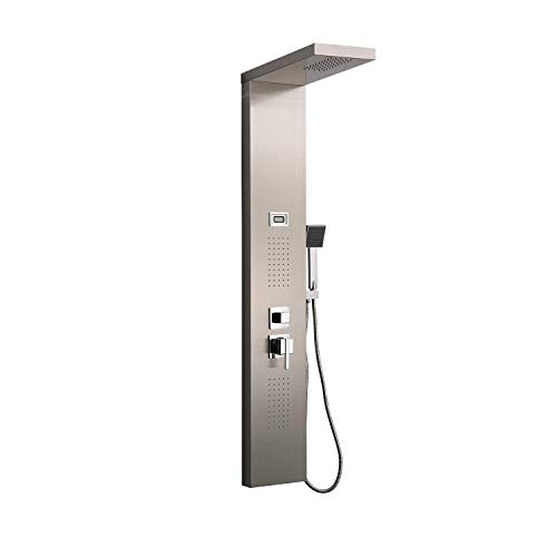 DP Grifería Bahamas - Columna de hidromasaje en aluminio, Plata
