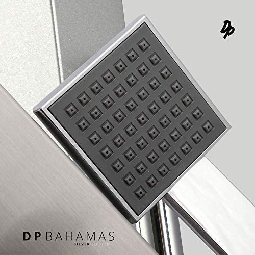 DP Grifería Bahamas - Columna de hidromasaje en aluminio, Plata