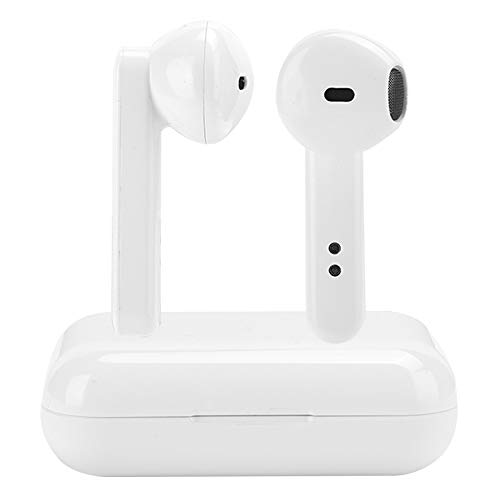 Dpofirs Auriculares inalámbricos Bluetooth, Auriculares Deportivos con Caja de Carga, Auriculares con reducción de Ruido de Alta fidelidad para Correr/Hacer Ejercicio(Blanco)