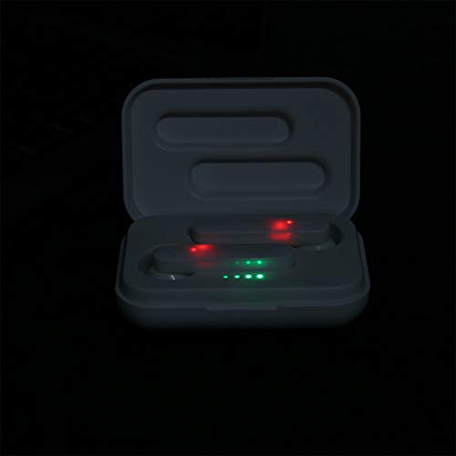 Dpofirs Auriculares inalámbricos Bluetooth, Auriculares Deportivos con Caja de Carga, Auriculares con reducción de Ruido de Alta fidelidad para Correr/Hacer Ejercicio(Blanco)