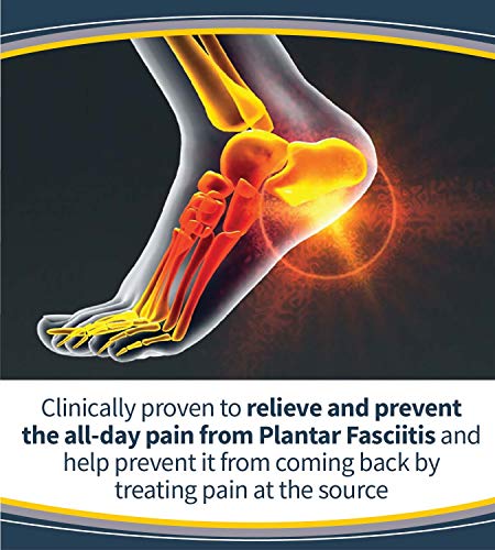Dr. Scholl's 011017569671 Plantillas ortopédicas para alivio del dolor para fascitis plantar para hombres, 1 par, tamaño 8-13