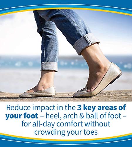 Dr. Scholl's Comfort Tri-Comfort Plantillas para hombre, 1 par, talla 8-12