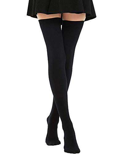 DRESHOW Mujer Extra Largos Calcetines Hasta la Rodilla Cosplay Casual Sobre la Rodilla Medias Hasta el Muslo
