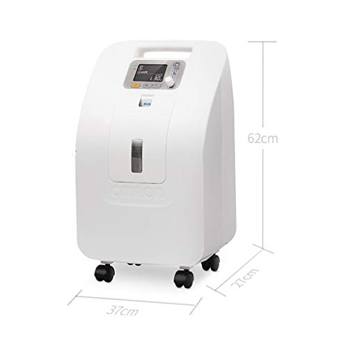 DS-generador de oxígeno Generador de oxígeno, hogar generador de oxígeno portátil silencioso generador de oxígeno domiciliario 3L && (Color : White)