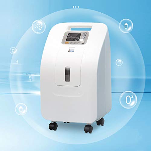 DS-generador de oxígeno Generador de oxígeno, hogar generador de oxígeno portátil silencioso generador de oxígeno domiciliario 3L && (Color : White)