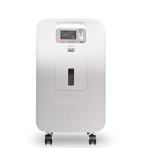DS-generador de oxígeno Generador de oxígeno, hogar generador de oxígeno portátil silencioso generador de oxígeno domiciliario 3L && (Color : White)