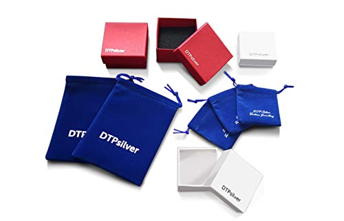 DTP Silver - Conjunto de 2 pares de Pendientes de Aro - Plata 925 - Espesor 2 mm, Diámetro 10 mm