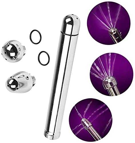 Ducha Enema Douche Accesorios Aluminio 3 Alcachofa de Ducha Boquilla de Agua Anal Rinse Vaginal Kit de Limpieza + Bolsa de terciopelo