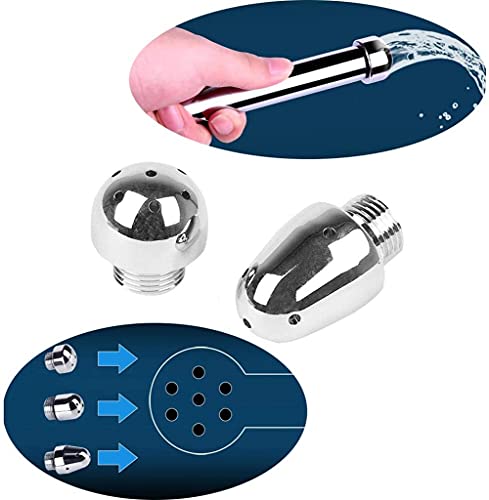 Ducha Enema Douche Accesorios Aluminio 3 Alcachofa de Ducha Boquilla de Agua Anal Rinse Vaginal Kit de Limpieza + Bolsa de terciopelo