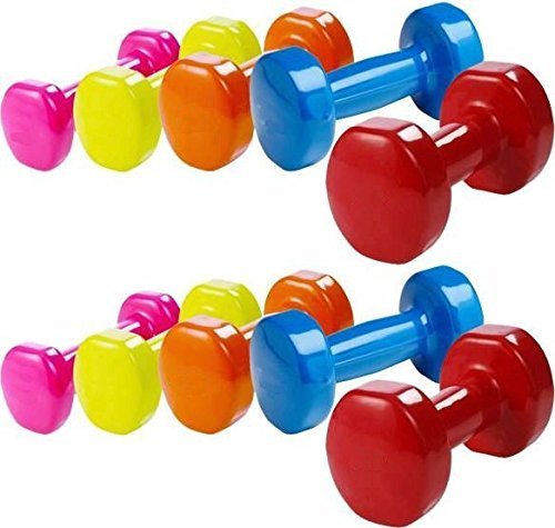 Ducomi® - Mancuernas de vinilo, 2 x 4 kg