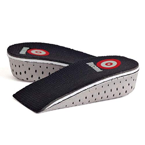Ducomi Plantillas Elevadoras Hombre y Mujer - Plantilla Elevadora Acolchadas para Zapatos Amortiguadoras, Cómodas, Antibacteriana y Flexibles - Hasta 3,3 cm Mas de Altura - Unisex (3,3 cm)