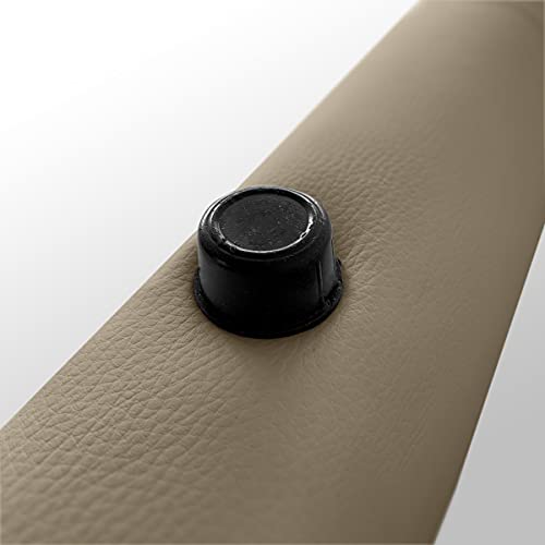DUÉRMETE ONLINE 160 x 120 cm (Cama de 150) Cabecero París Acolchado | Tapizado en Polipiel de Alta Gama | Medidas, Madera, Beige