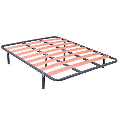 Duérmete Online Cama Completa con Colchón viscoelástico Lite Reversible Grosor 20cm + Somier Basic con Patas, 135x190