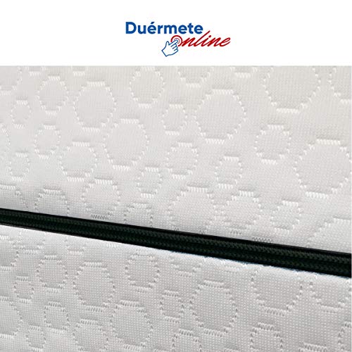 Duérmete Online Cama Eléctrica Articulada Reforzada 5 Planos + Colchón Medic Visco + Almohada Tacto Sedoso + Barandillas, Gris, 90x190
