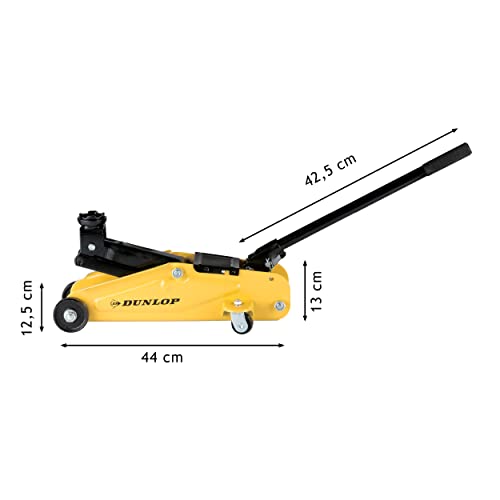 Dunlop Carro hidráulico/Gato de tijera-2000 Kilo-Amarillo y Negro