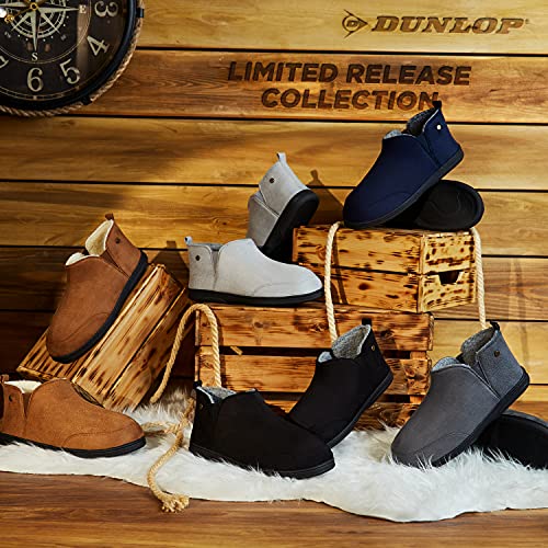 Dunlop Zapatillas Casa Hombre Altas, Pantuflas Hombre De Forro Suave, Zapatillas Hombre Bota Con Suela Antideslizante, Regalos Para Hombres Adolescentes (43 EU, Azul, numeric_43)
