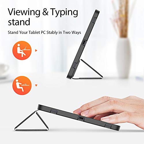 DUX DUCIS Funda para Samsung Galaxy Tab S7 11 Inch (T870/T875) 2020, Carcasa Folio Ligera con Carcasa Silicona TPU Smart Cover Case con Self-Sleep/Wake, para Samsung Tab S7 11", Negro