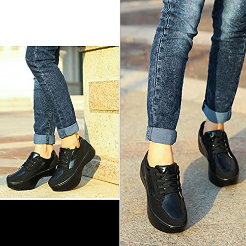 DXDUI Zapatos Tacón Negativo para Mujer Corrección Cifosis Lumbar Zapatos para Caminar Invertidos Cervicales Zapatos Delanteros Bajos para Trabajo Senderismo Caminar Deportes,39