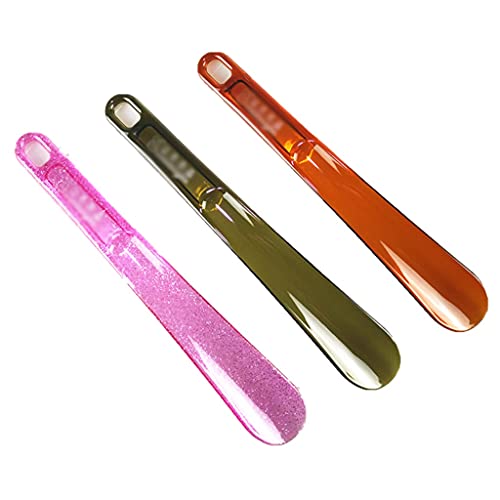 DXIUMZHP Calzador Hotel Hogar Zapato Horn, Calzado De Material Resistente, El Diseño del Agujero Es Fácil De Colgar Cucharas para Zapatos (Color : Green, Size : 9.8 * 1.7inches)