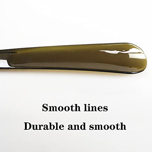 DXIUMZHP Calzador Hotel Hogar Zapato Horn, Calzado De Material Resistente, El Diseño del Agujero Es Fácil De Colgar Cucharas para Zapatos (Color : Green, Size : 9.8 * 1.7inches)