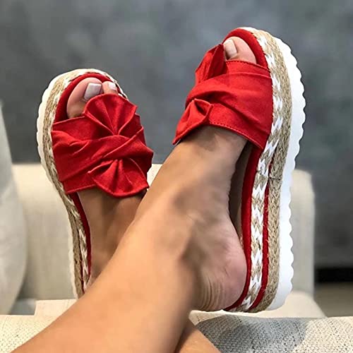 DZQQ Sandalias de Mujer 2020 Nuevas Sandalias de Plataforma con Zapatos de cuña para Mujer Sandalias de Verano Dulces Tacones Altos Chaussure Femme Flip Flop