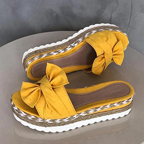 DZQQ Sandalias de Mujer 2020 Nuevas Sandalias de Plataforma con Zapatos de cuña para Mujer Sandalias de Verano Dulces Tacones Altos Chaussure Femme Flip Flop