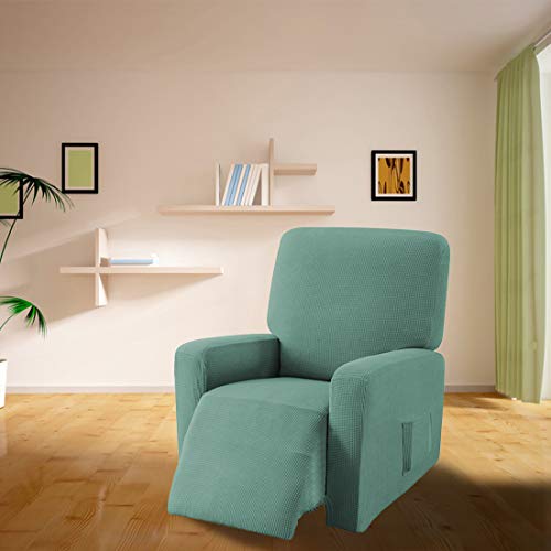 E EBETA Jacquard Funda de sillón, Capuchas elásticas para sillón, Elástico Funda para sillón reclinable (Verde Claro)