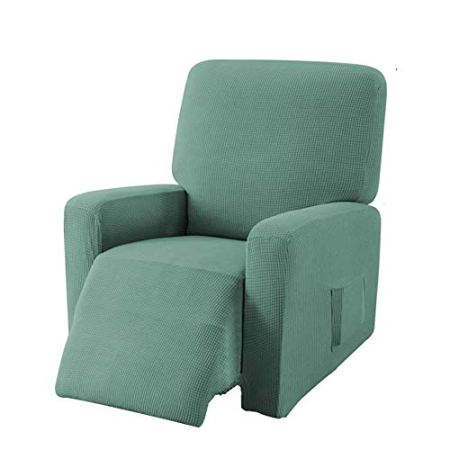 E EBETA Jacquard Funda de sillón, Capuchas elásticas para sillón, Elástico Funda para sillón reclinable (Verde Claro)
