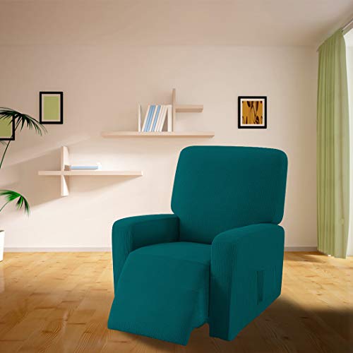 E EBETA Jacquard Funda de sillón, Capuchas elásticas para sillón, Elástico Funda para sillón reclinable (Verde Oliva)