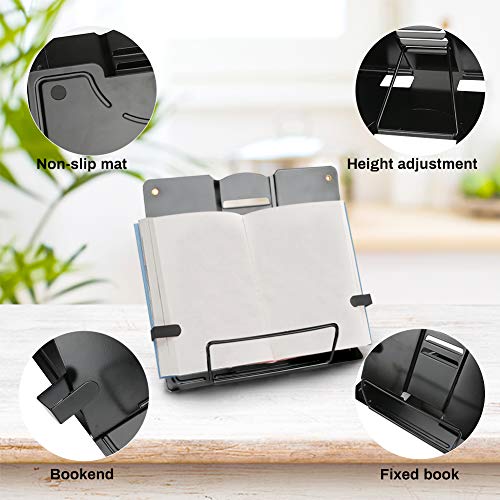 E-More Soporte de libro para lectura, Soporte para libros, buen atril con materiales y acabado esmerados, Perfecto elige para los lectore