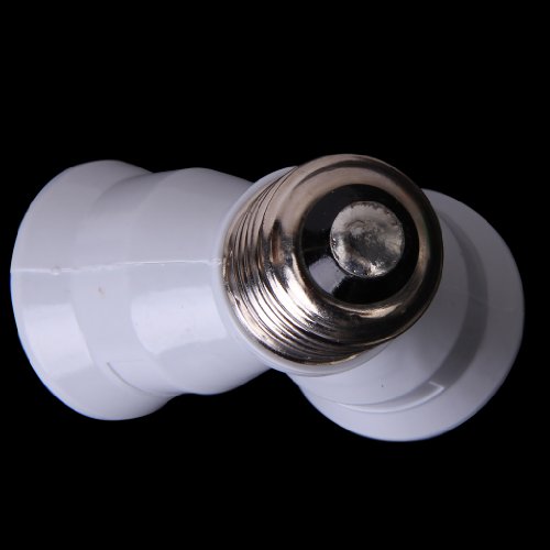 E27 A 2 E27 Forma De Y Adaptador Ampliadora De Bombilla Enchufe Portalámpara