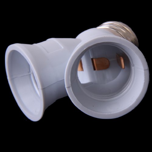 E27 A 2 E27 Forma De Y Adaptador Ampliadora De Bombilla Enchufe Portalámpara