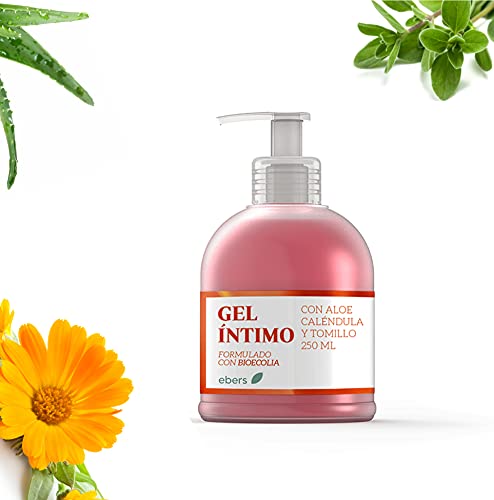 Ebers Gel Íntimo Aloe, Caléndula y Tomillo, 250 Mililitros