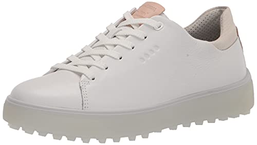 ECCO Tray, Zapatos de Golf Mujer, Bright White, 40 EU