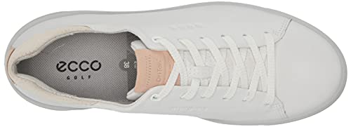 ECCO Tray, Zapatos de Golf Mujer, Bright White, 40 EU