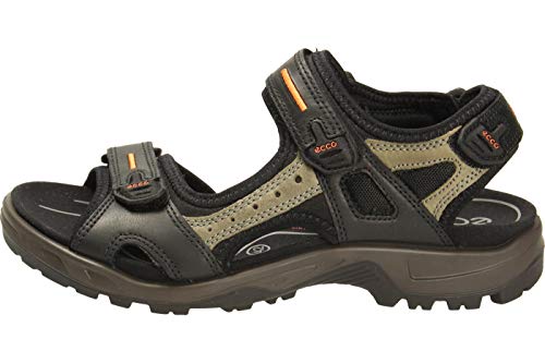 ECCO Yucatan M Sandal, Sandalias Hombre, Negro (Black Mole 50034), 49 EU