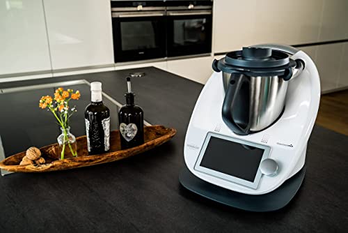 ECHTSTAHL Tabla deslizante para Thermomix® TM5 / TM6, fabricada en Alemania (antracita).